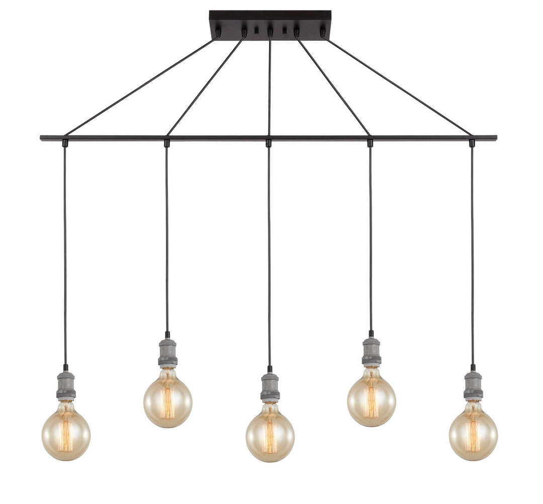 Woodbridge Fulton 18329GYZ-G125 Pendant Light - Painted Grey/ Bronze