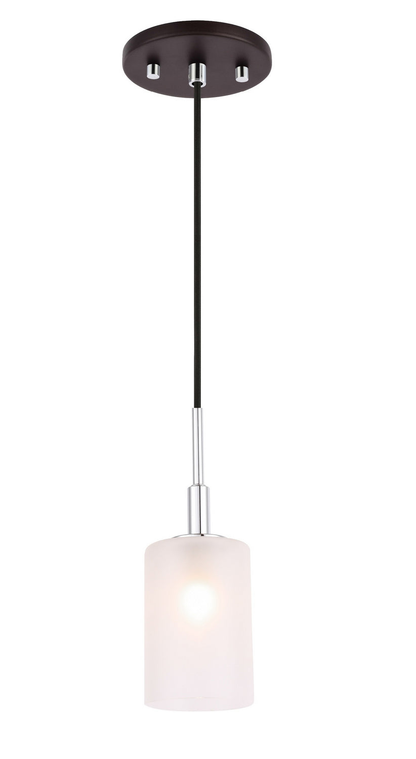 Woodbridge Langston 18423CHZ-C10455 Pendant Light - Chrome/ Bronze