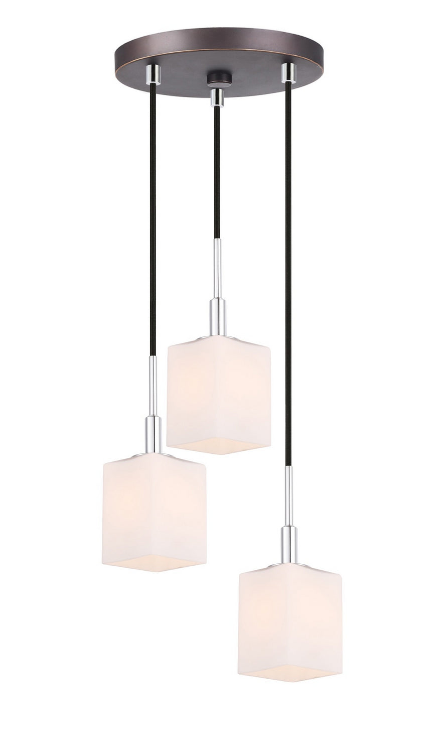 Woodbridge Langston 18424CHZ-C80401 Pendant Light - Chrome/ Bronze