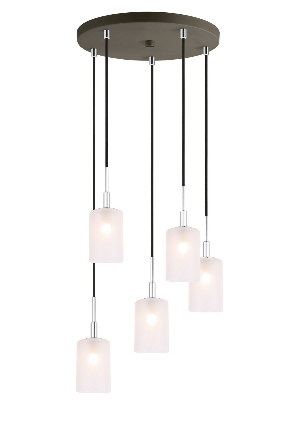 Woodbridge Langston 18425CHZ-C10455 Pendant Light - Chrome/ Bronze