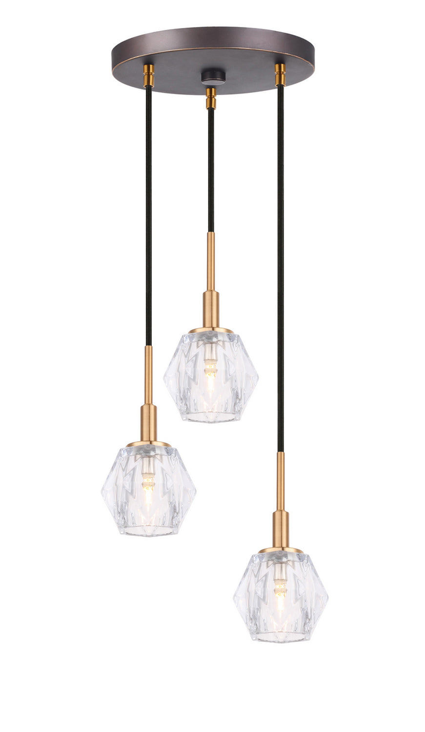 Woodbridge Jewel 18524CBZ-C30410 Pendant Light - Brass/ Bronze