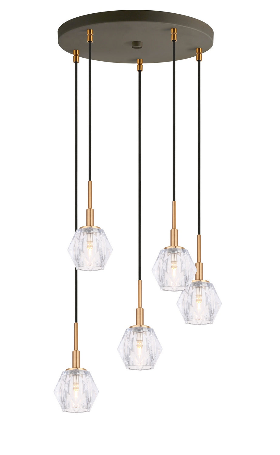 Woodbridge Jewel 18525CBZ-C30410 Pendant Light - Brass/ Bronze