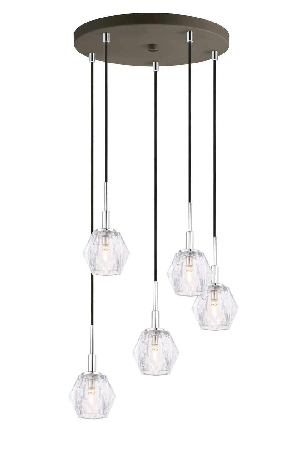 Woodbridge Jewel 18525CHZ-C30410 Pendant Light - Chrome/ Bronze