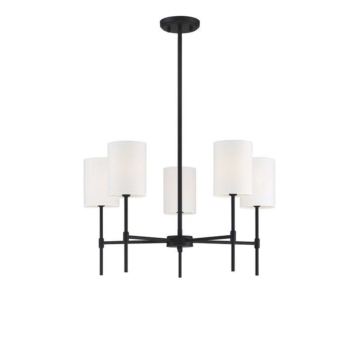 Meridian Mchan M10067MBK Chandelier Light - Matte Black