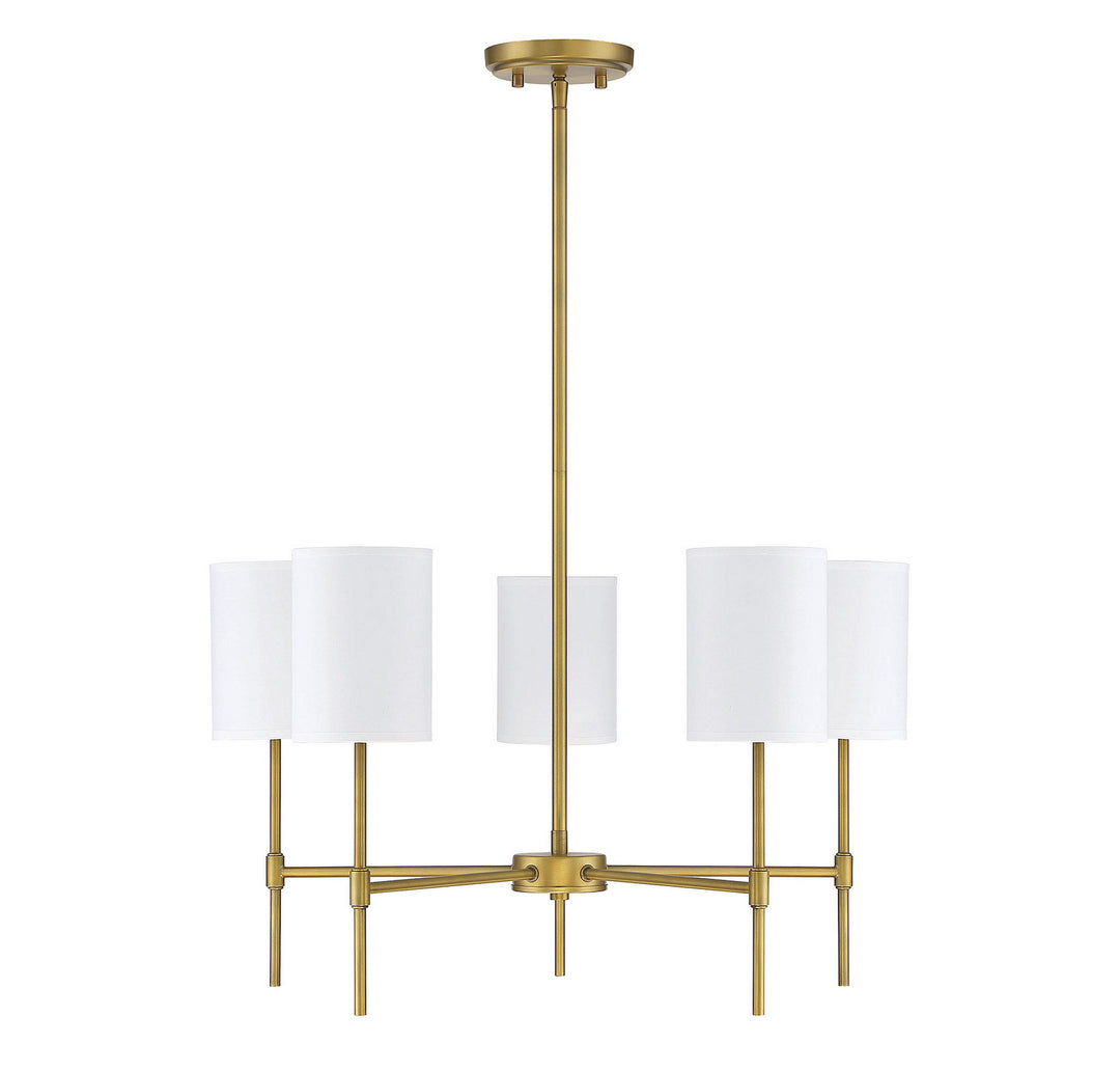 Meridian Mchan M10067NB Chandelier Light - Natural Brass