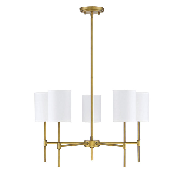 Meridian Mchan M10067NB Chandelier Light - Natural Brass