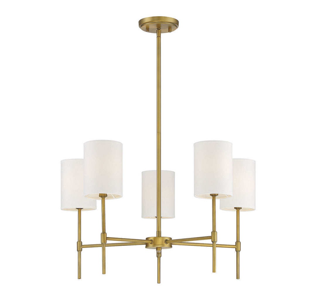 Meridian Mchan M10067NB Chandelier Light - Natural Brass