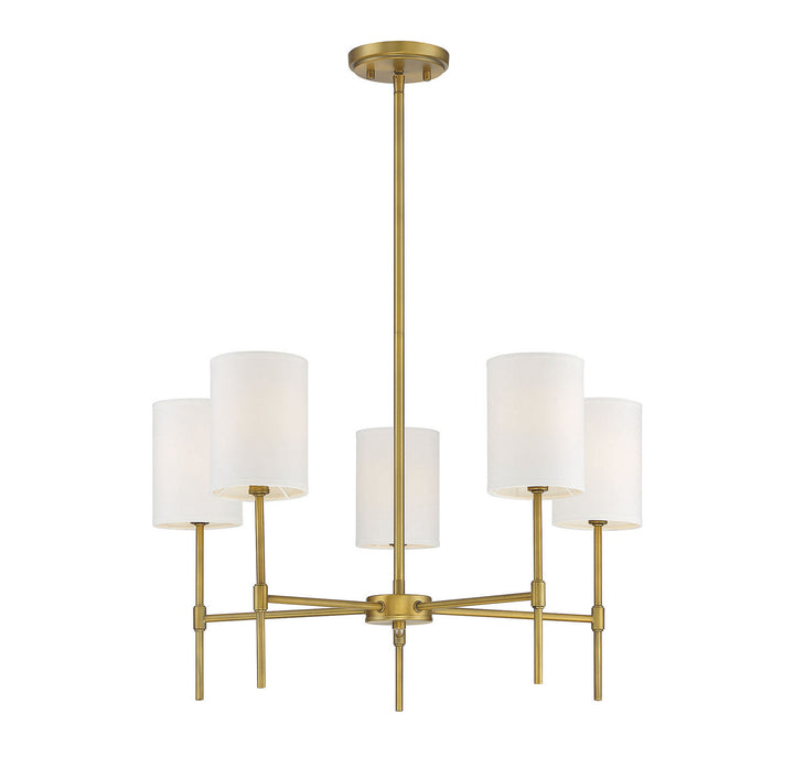 Meridian Mchan M10067NB Chandelier Light - Natural Brass