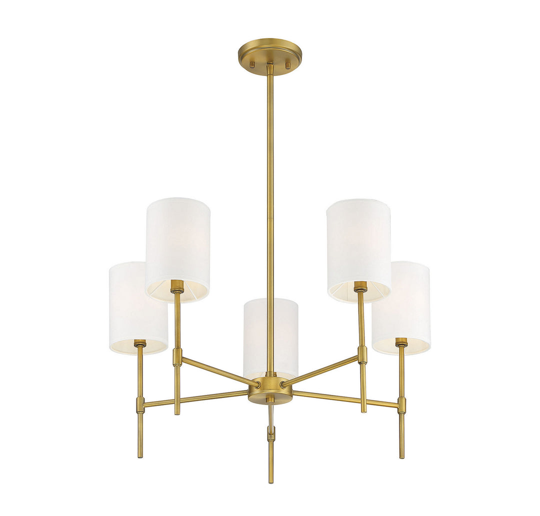 Meridian Mchan M10067NB Chandelier Light - Natural Brass