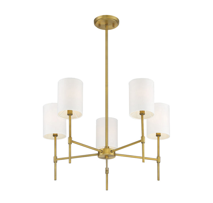 Meridian Mchan M10067NB Chandelier Light - Natural Brass