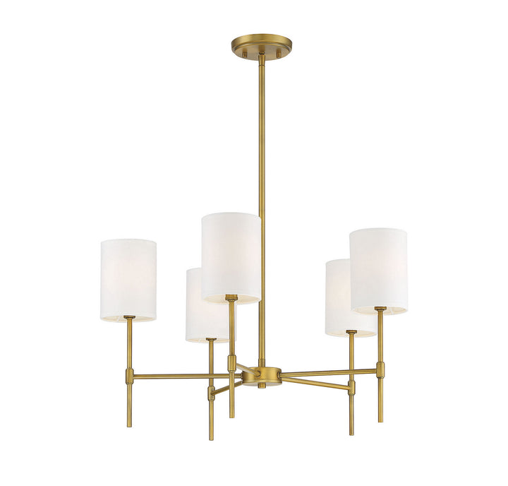 Meridian Mchan M10067NB Chandelier Light - Natural Brass