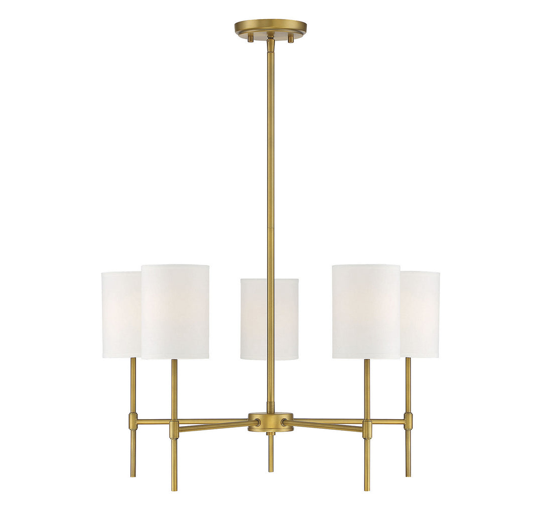 Meridian Mchan M10067NB Chandelier Light - Natural Brass