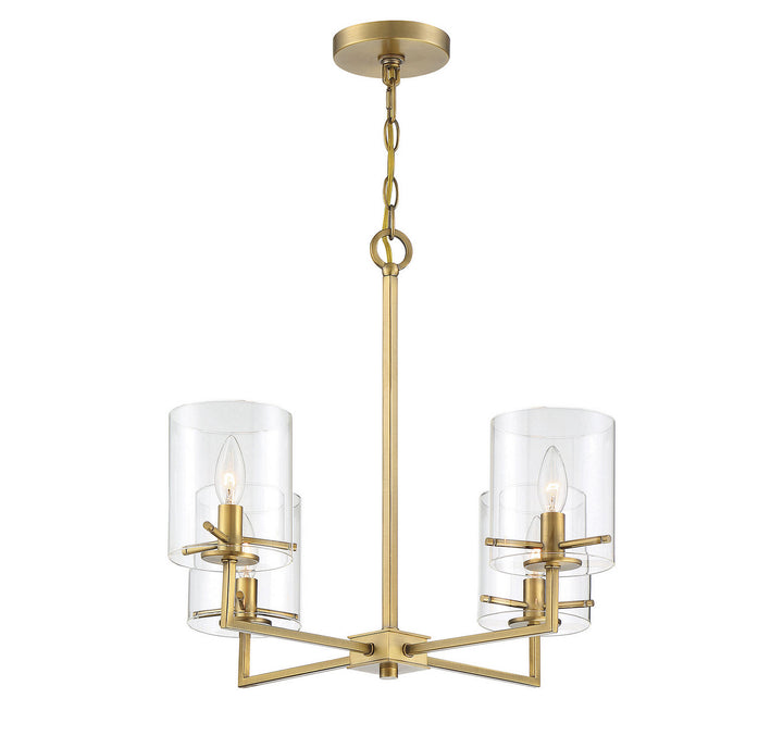 Meridian Mchan M10076NB Chandelier Light - Natural Brass