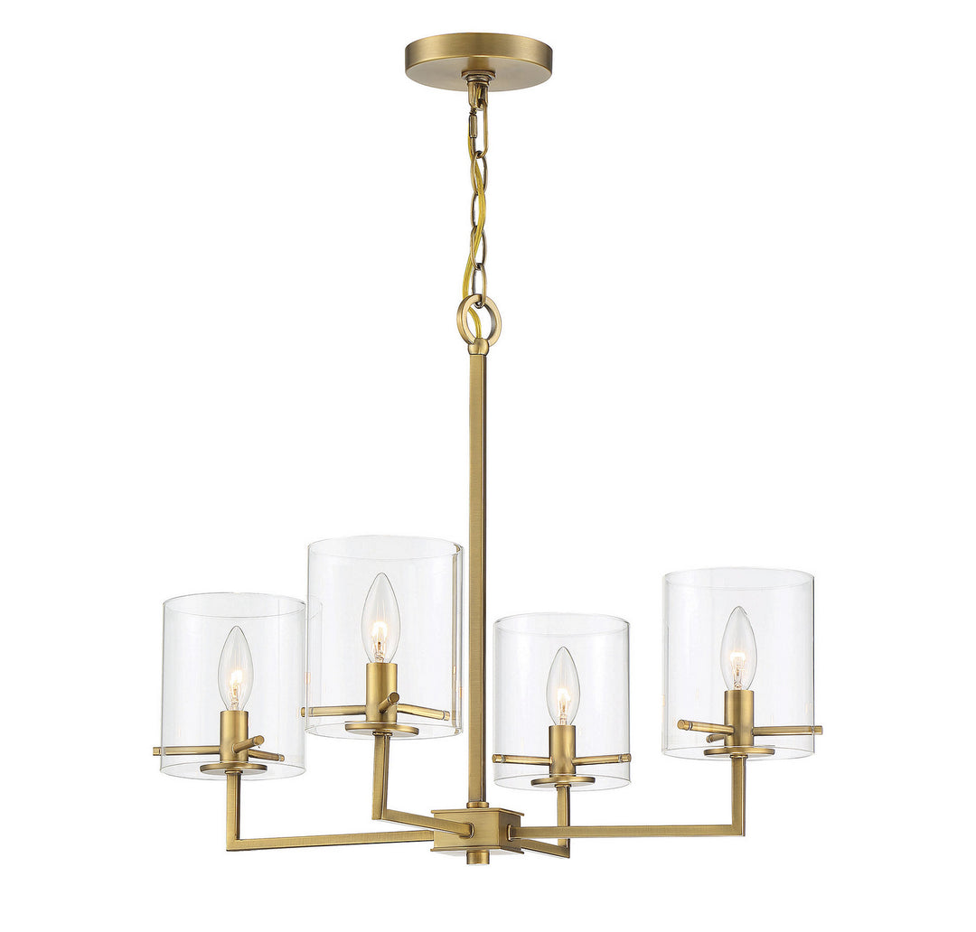 Meridian Mchan M10076NB Chandelier Light - Natural Brass