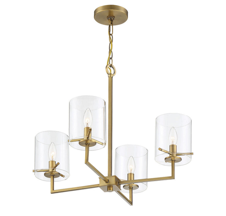 Meridian Mchan M10076NB Chandelier Light - Natural Brass
