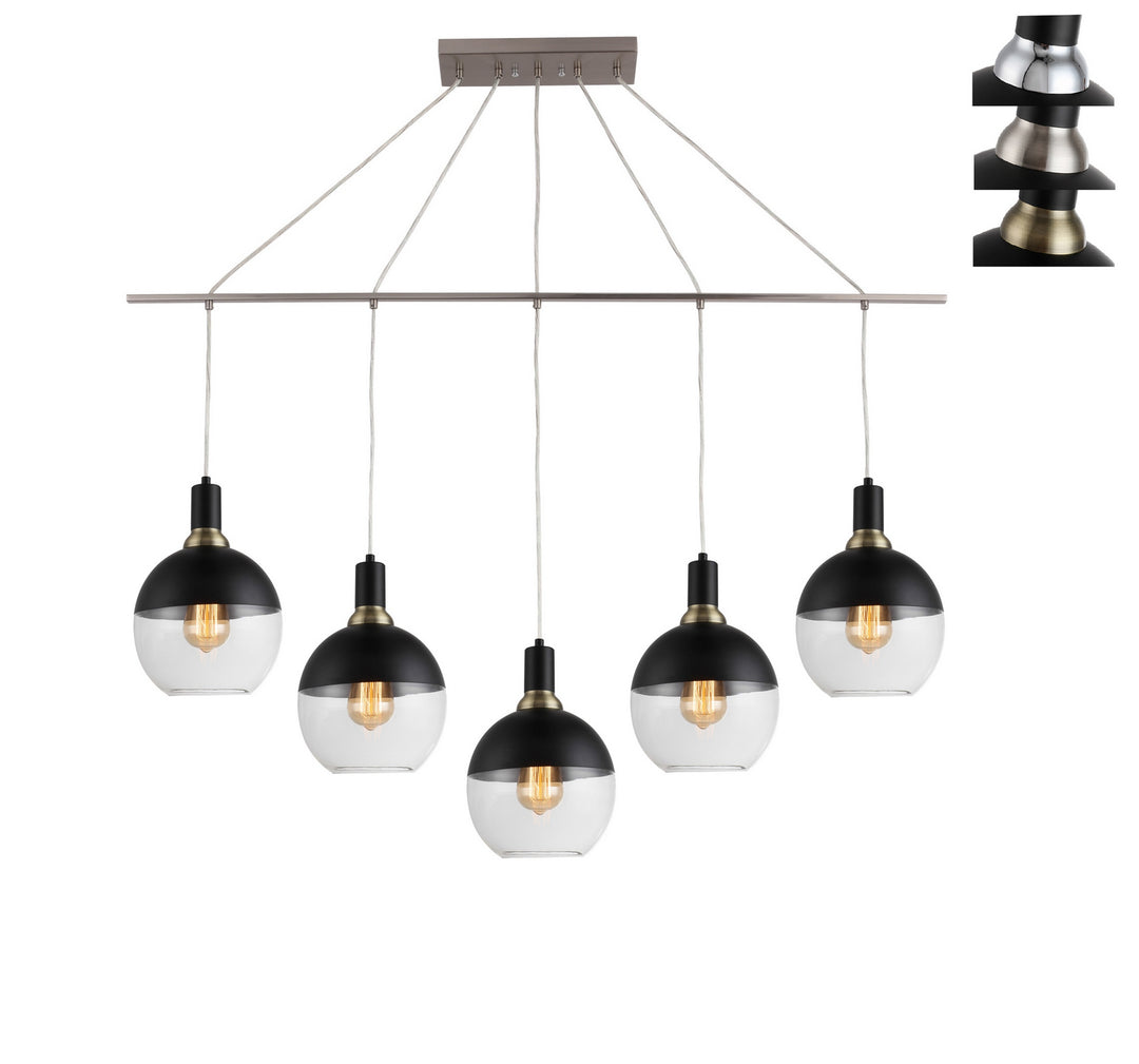 Woodbridge Blake 19129BANWL-C00870 Pendant Light - Black/ Nickel