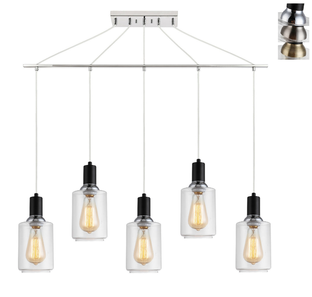 Woodbridge Blake 19129BANWL-C10510 Pendant Light - Black/ Nickel