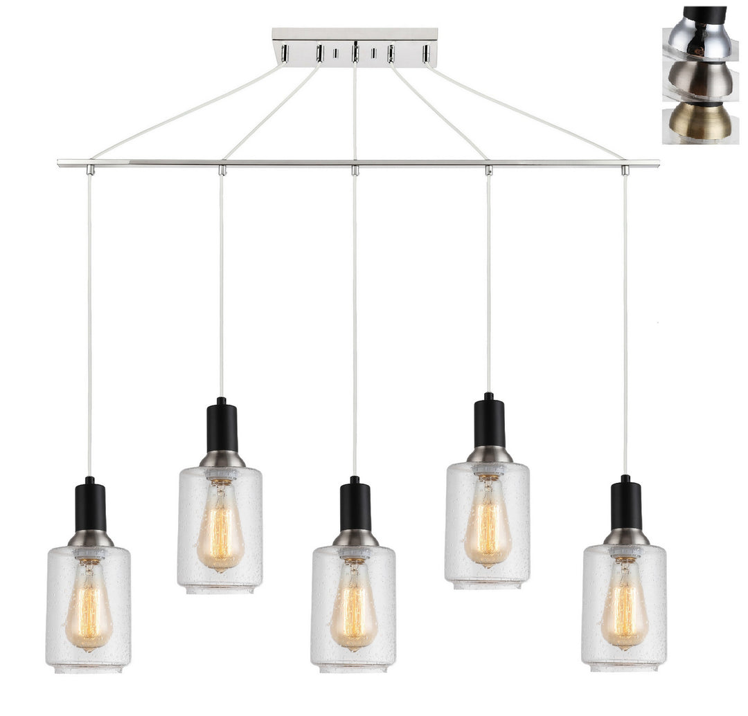 Woodbridge Blake 19129BANWL-C10515 Pendant Light - Black/ Nickel