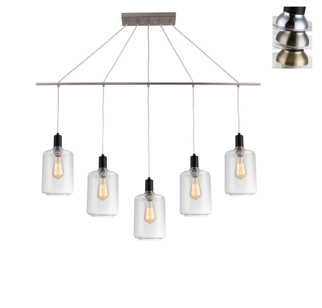 Woodbridge Blake 19129BANWL-C10710 Pendant Light - Black/ Nickel