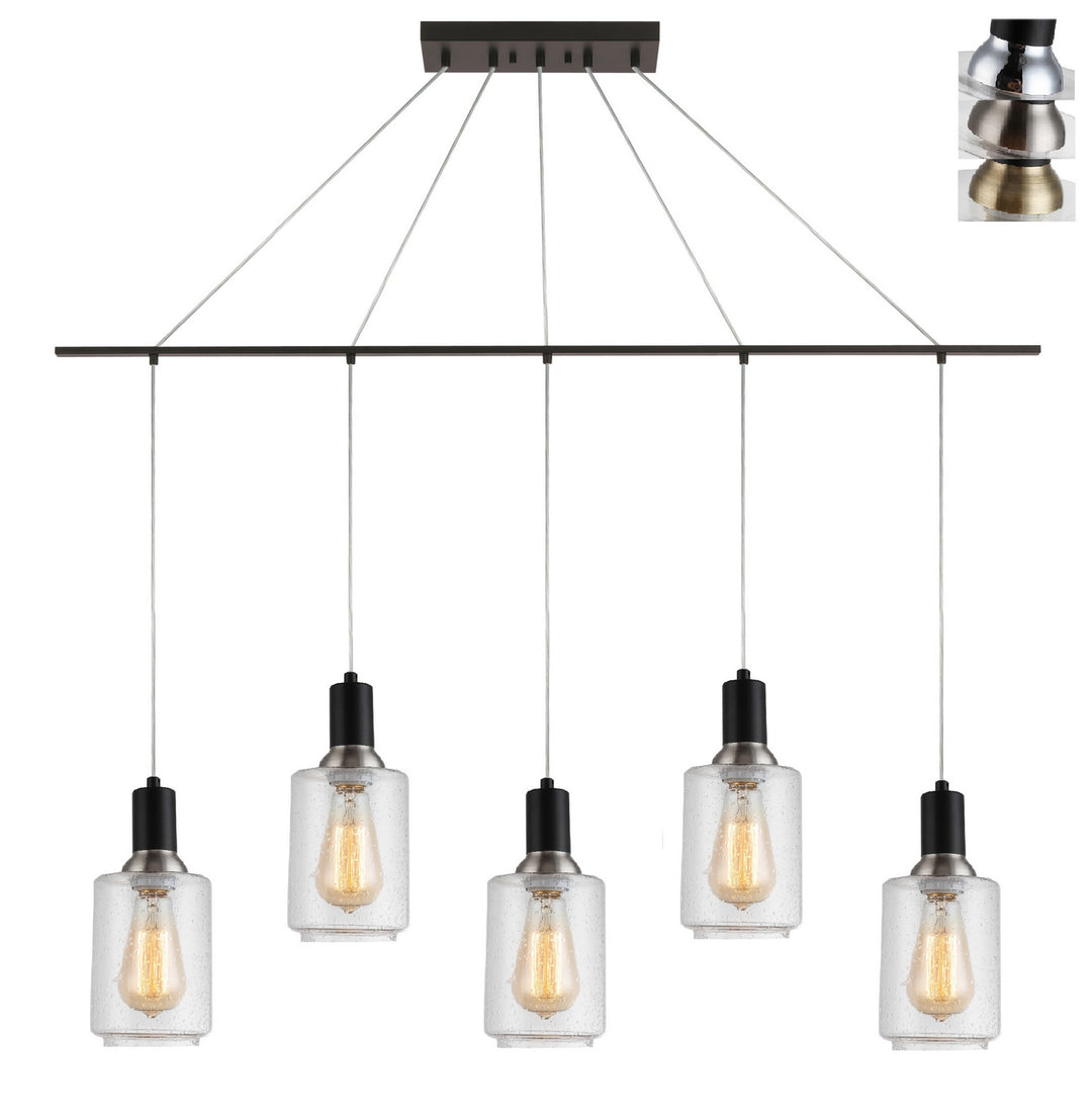 Woodbridge Blake 19129BAZWL-C10515 Pendant Light - Black/ Bronze