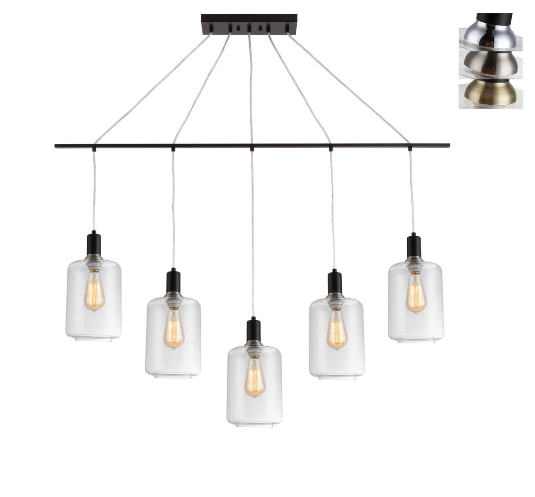 Woodbridge Blake 19129BAZWL-C10710 Pendant Light - Black/ Bronze