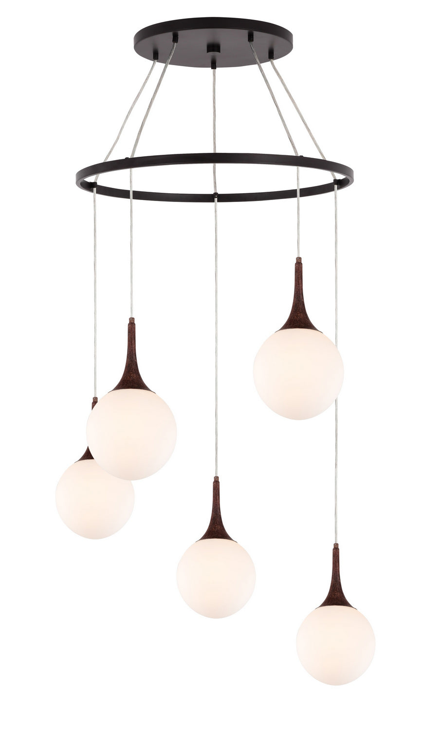 Woodbridge Alicia 19228WNZLE-C00811 Chandelier Light - Walnut/ Bronze