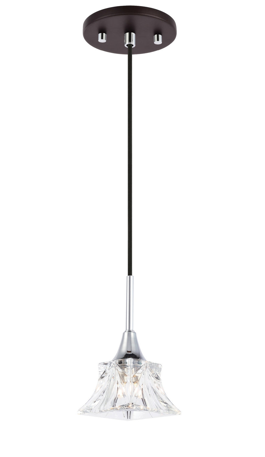 Woodbridge Christina 20420CHZ-C80480 Pendant Light - Chrome/ Bronze