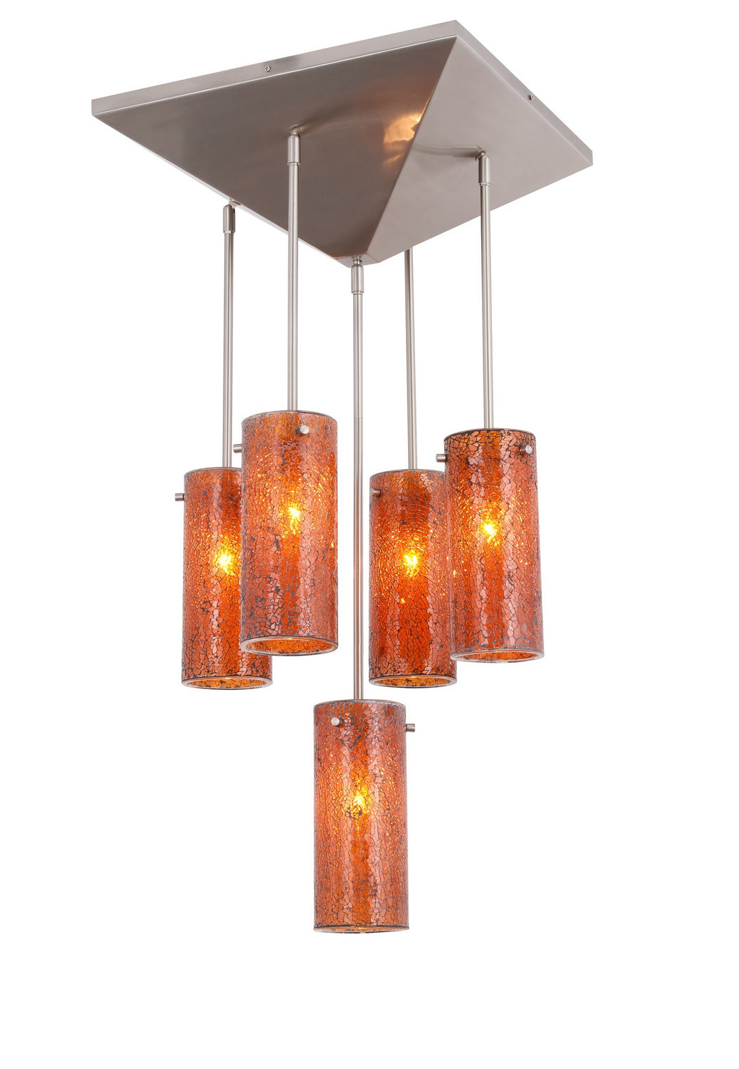 Woodbridge Pyramid 20515STN-M10AMB Chandelier Light - Satin Nickel