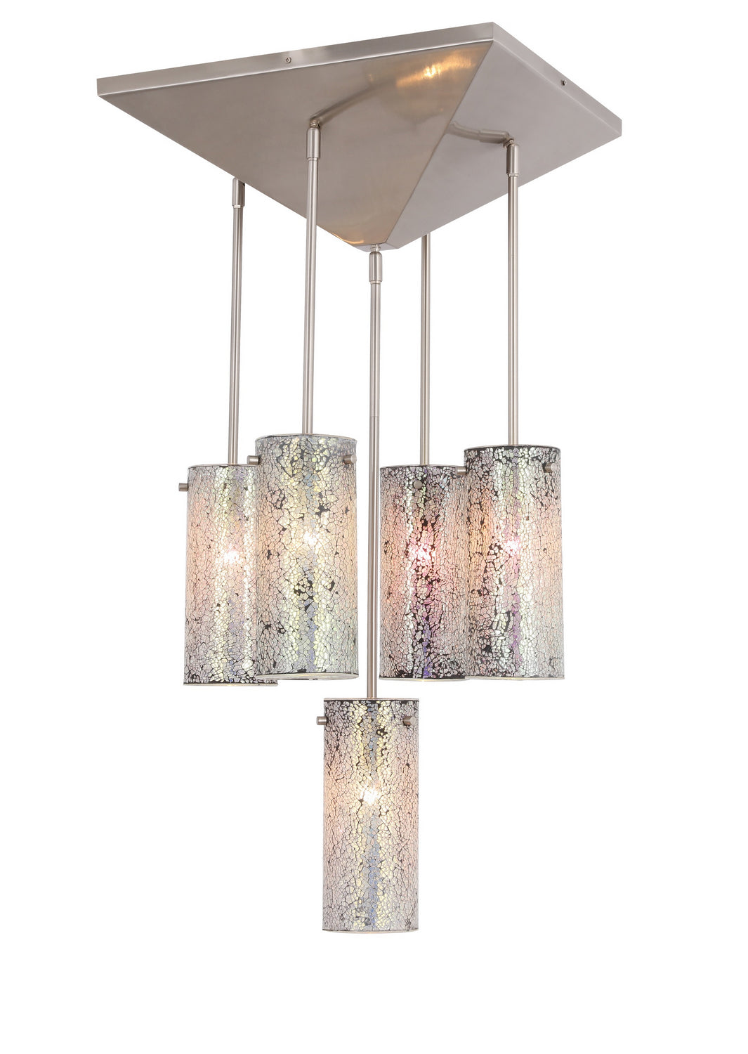Woodbridge Pyramid 20515STN-M10IRI Chandelier Light - Satin Nickel