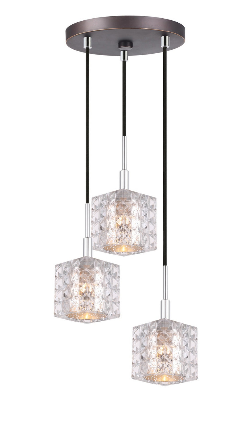 Woodbridge Elise 21024CHZ-C80414 Pendant Light - Chrome/ Bronze