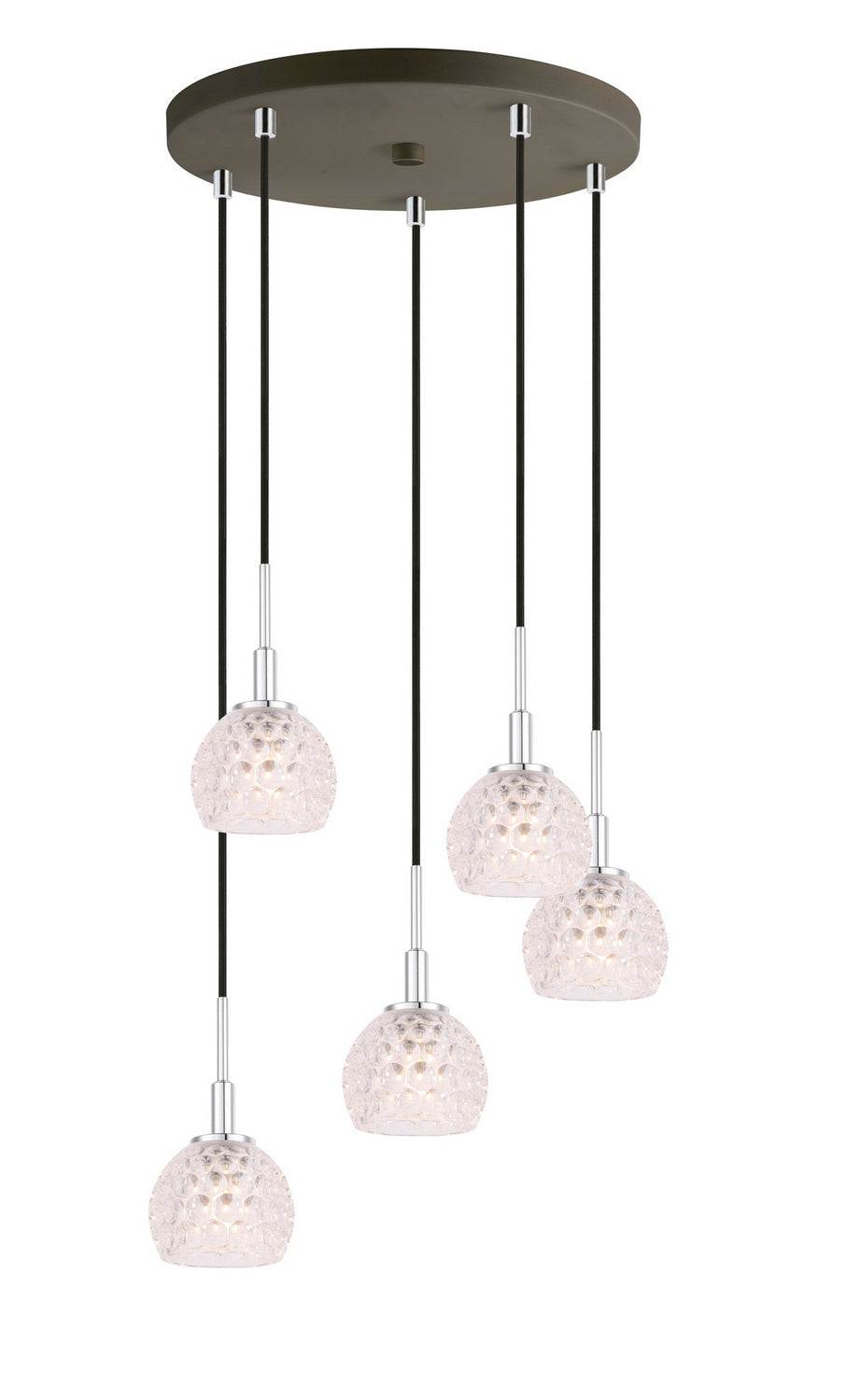 Woodbridge Elise 21025CHZ-C00510 Chandelier Light - Chrome/ Bronze