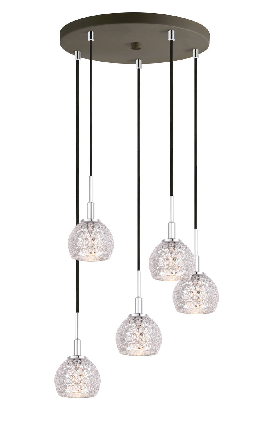 Woodbridge Elise 21025CHZ-C00514 Chandelier Light - Chrome/ Bronze