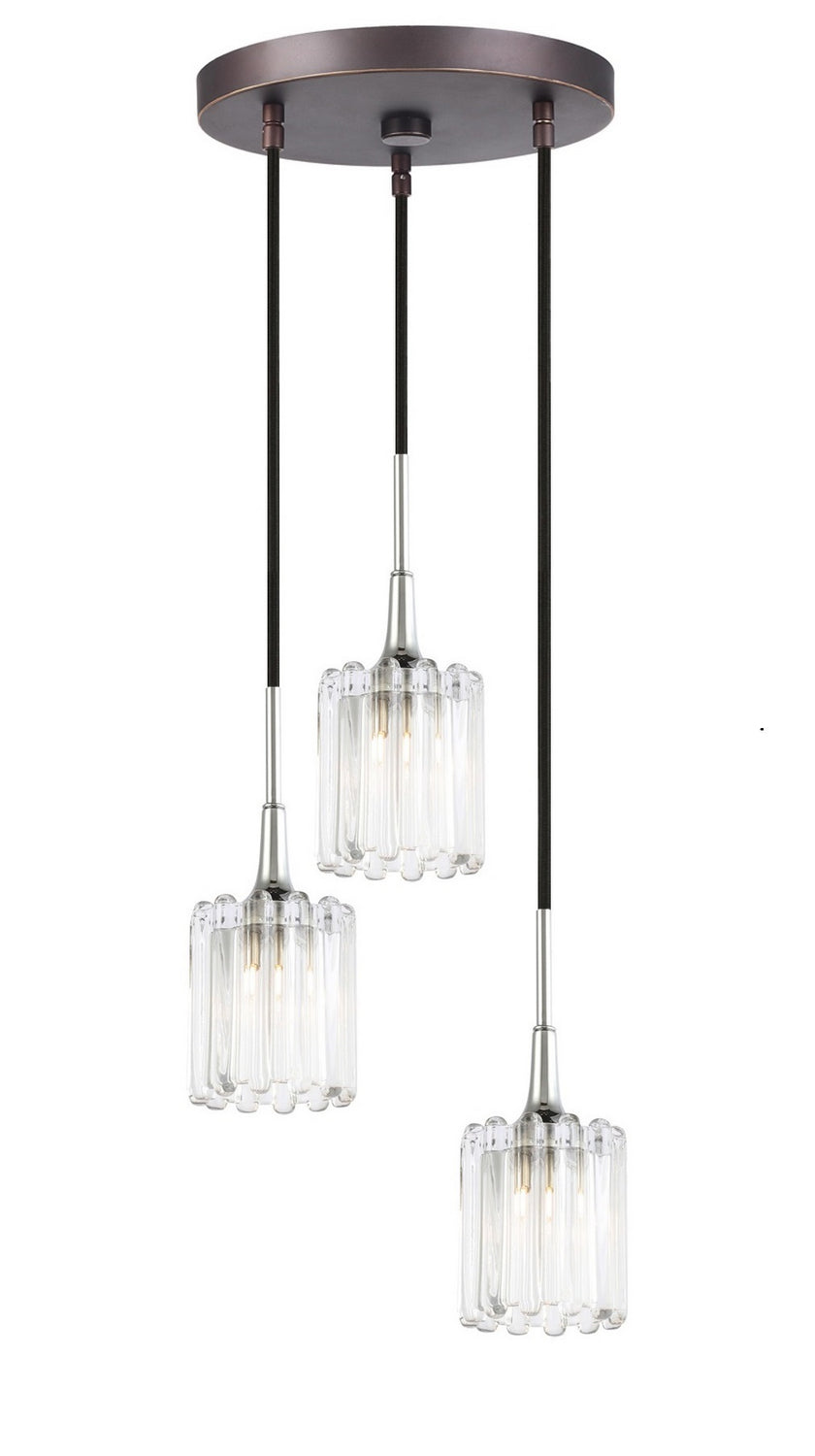 Woodbridge Regent Park 21124CHZ-C10490 Pendant Light - Chrome/ Bronze