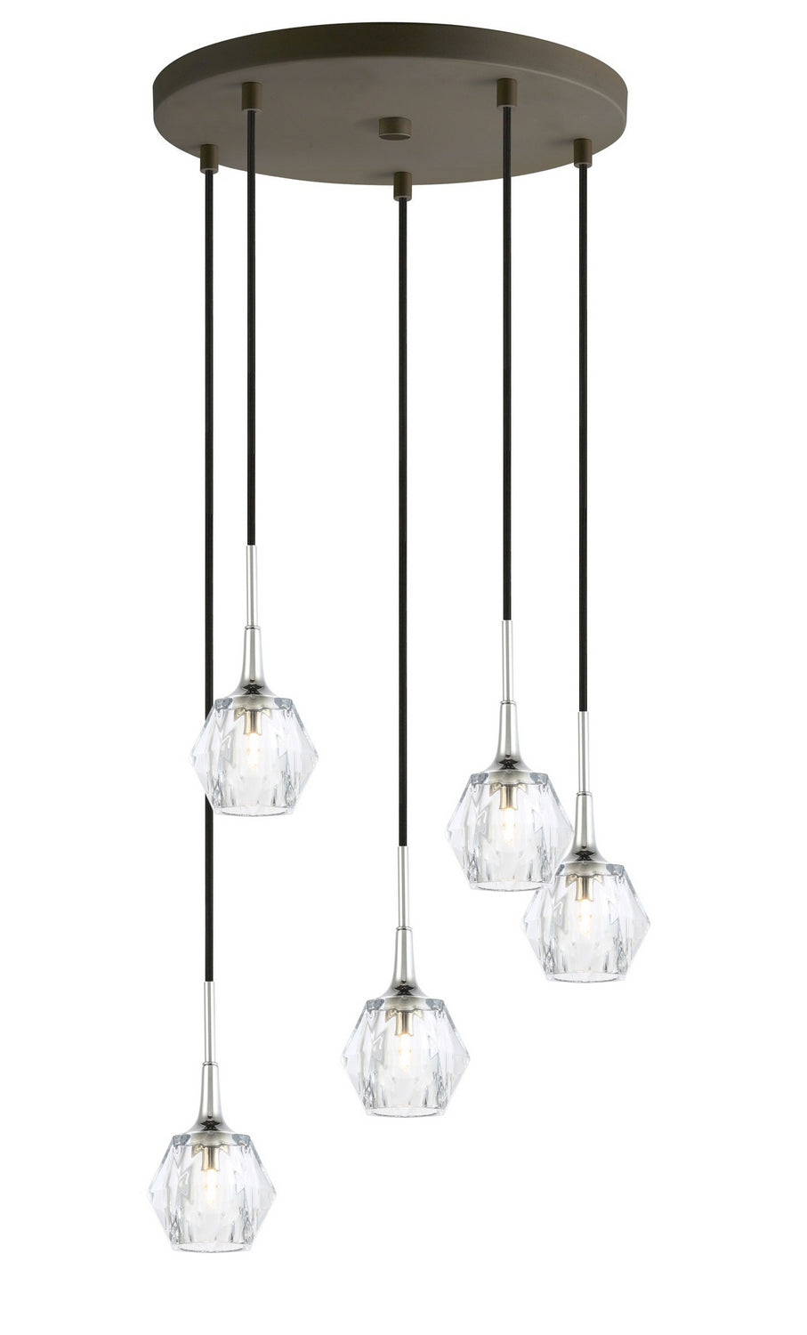 Woodbridge Regent Park 21125CHZ-C30410 Chandelier Light - Chrome/ Bronze