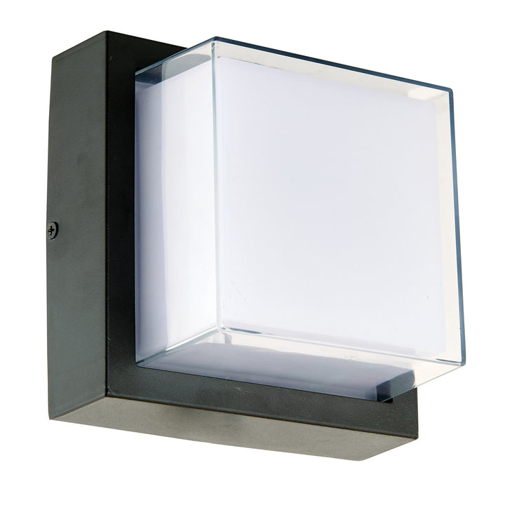 Abra Lighting 50024ODW-MB Geo Led Wall Fixture Outdoor Black