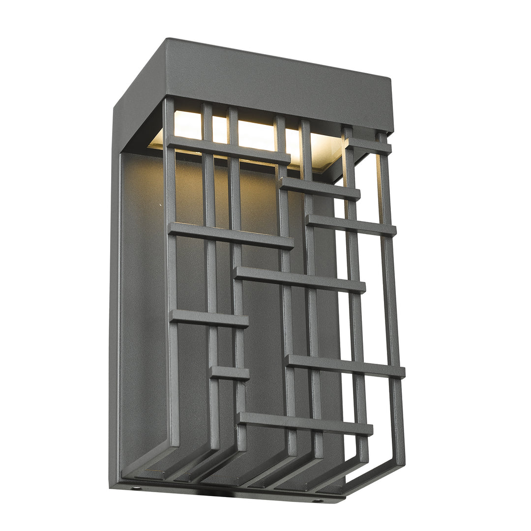 Abra Lighting 50060ODW-MB Aspen Led Wall Fixture Outdoor Black