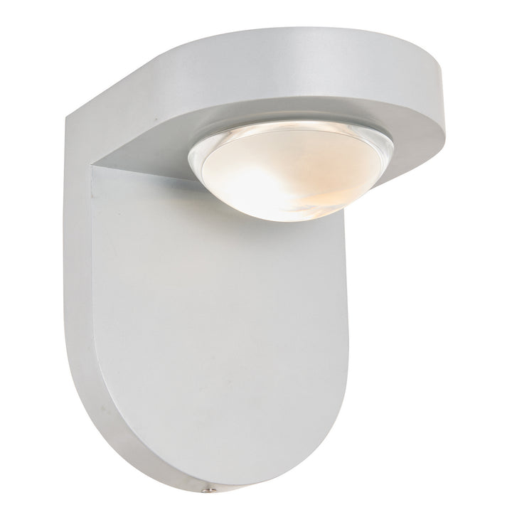 Abra Lighting 50063ODW-SL Pharos Led Wall Fixture Outdoor Pewter, Nickel, Silver