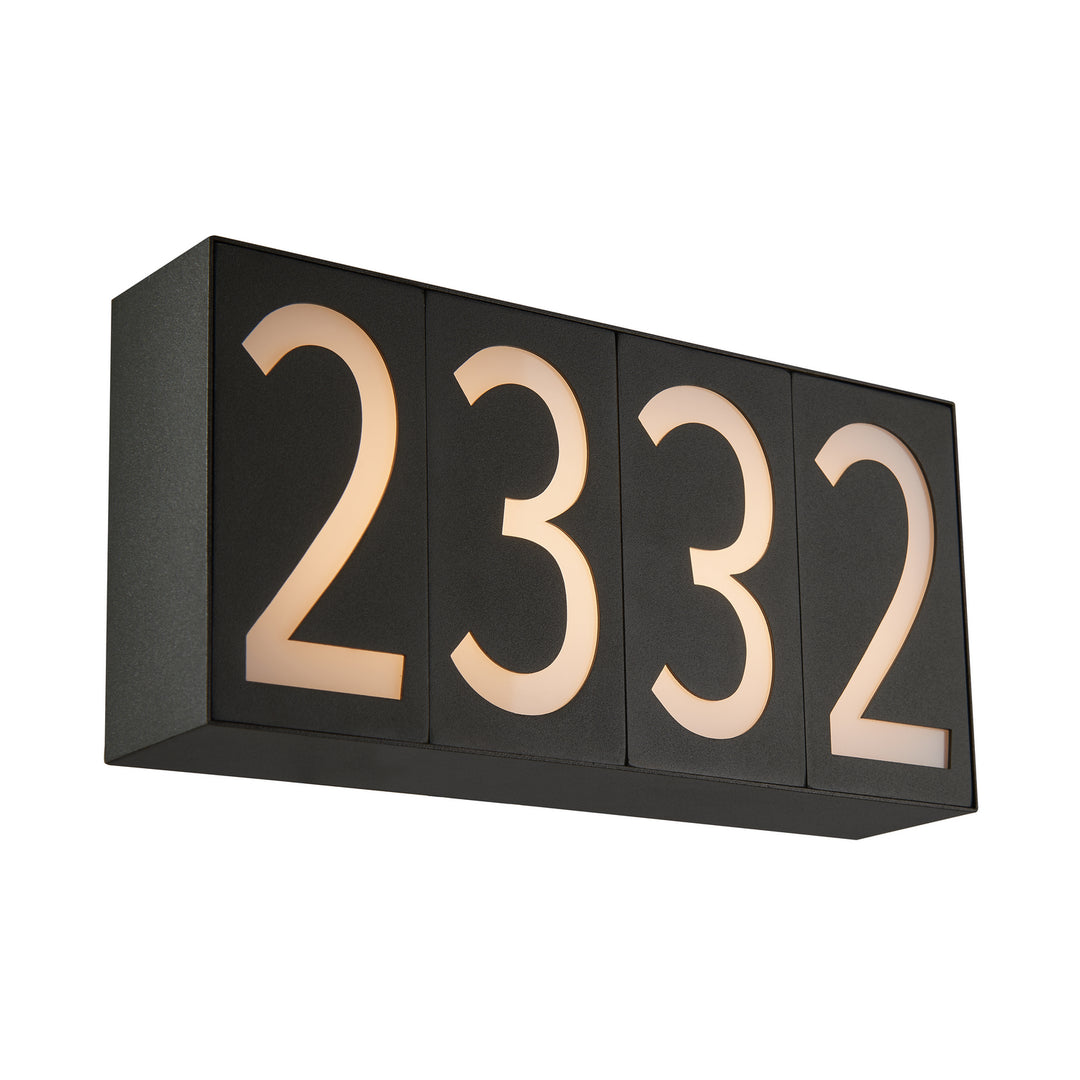 Abra Lighting 50091NL-4-MB Numero Led Wall Fixture Outdoor Black