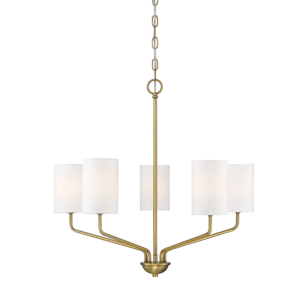 Meridian Mchan M10072NB Chandelier Light - Natural Brass