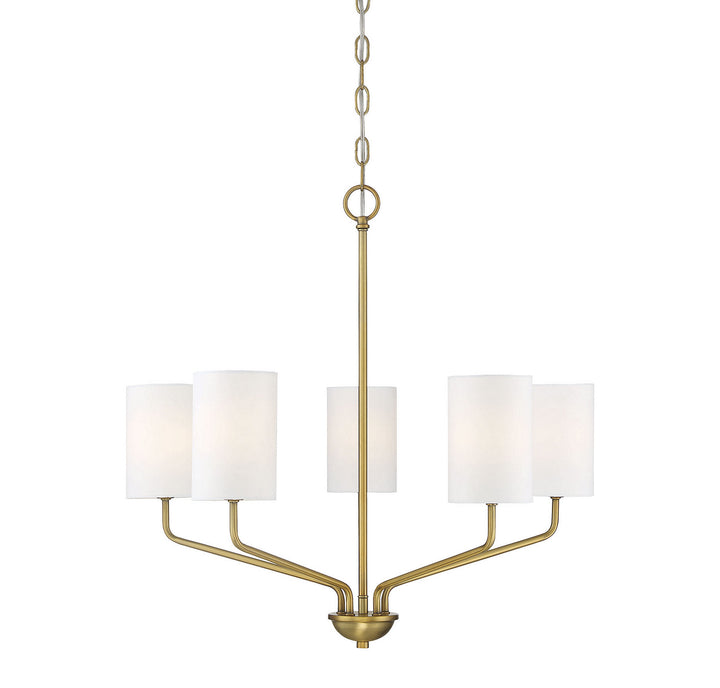Meridian Mchan M10072NB Chandelier Light - Natural Brass