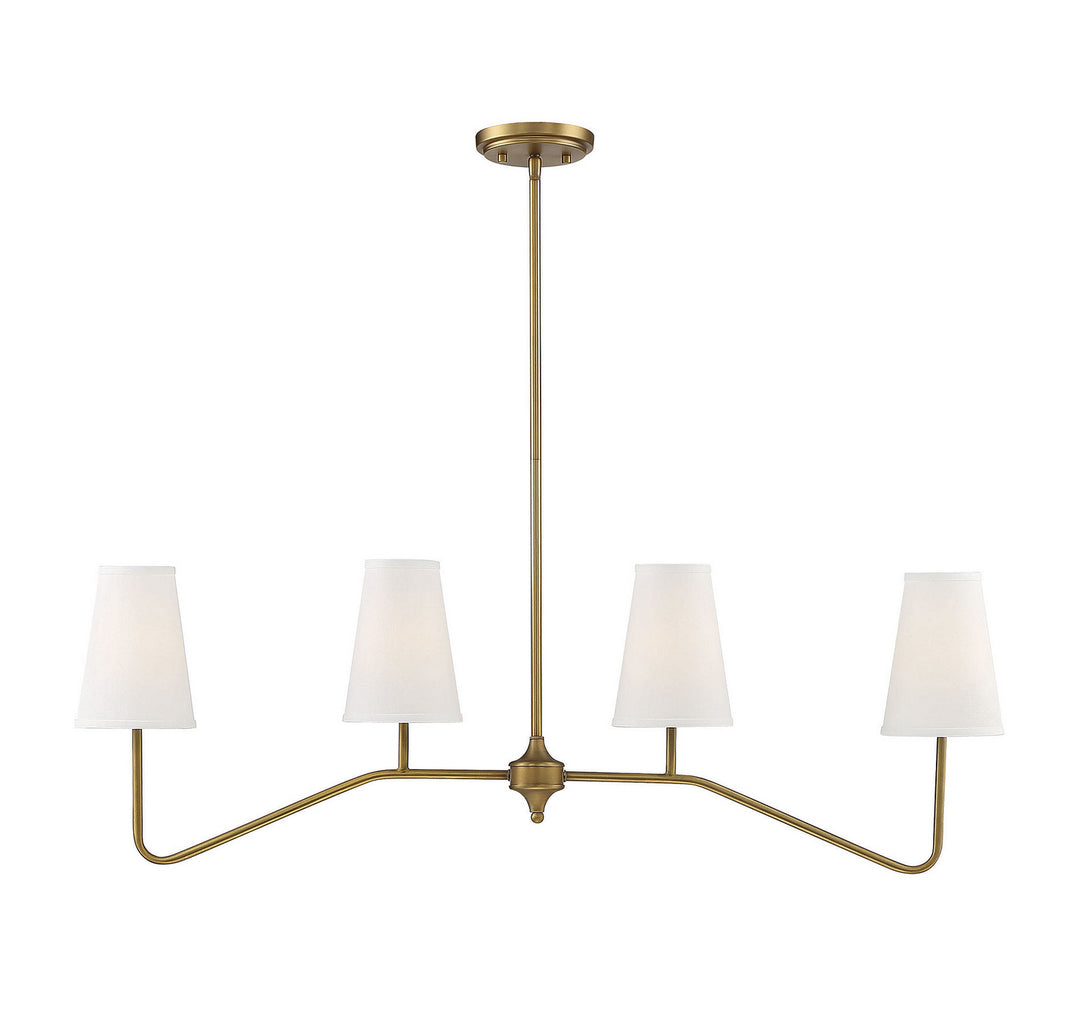 Meridian Mchan M10078NB Pendant Light - Natural Brass