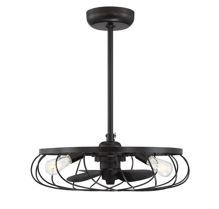 Meridian Moutd M2008ORB Ceiling Fan 14 - Oil Rubbed Bronze, Black/