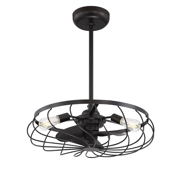 Meridian Moutd M2008ORB Ceiling Fan 14 - Oil Rubbed Bronze, Black/