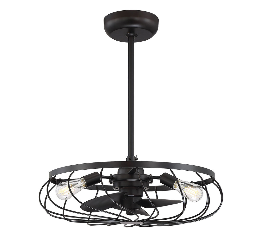 Meridian Moutd M2008ORB Ceiling Fan 14 - Oil Rubbed Bronze, Black/