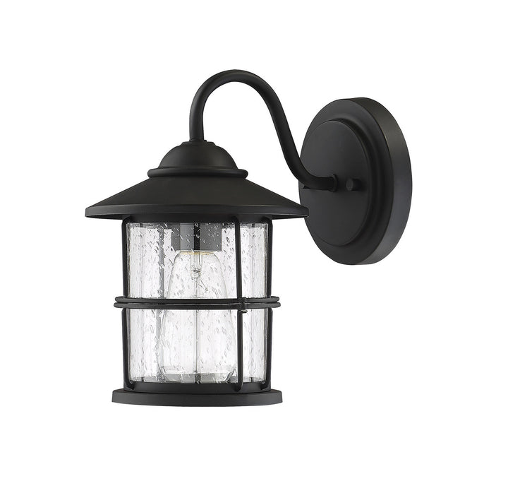 Meridian Lighting M50014BK Moutd One Light Outdoor Wall Sconce Outdoor Black