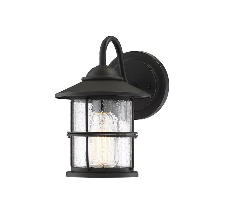 Meridian Lighting M50014BK Moutd One Light Outdoor Wall Sconce Outdoor Black