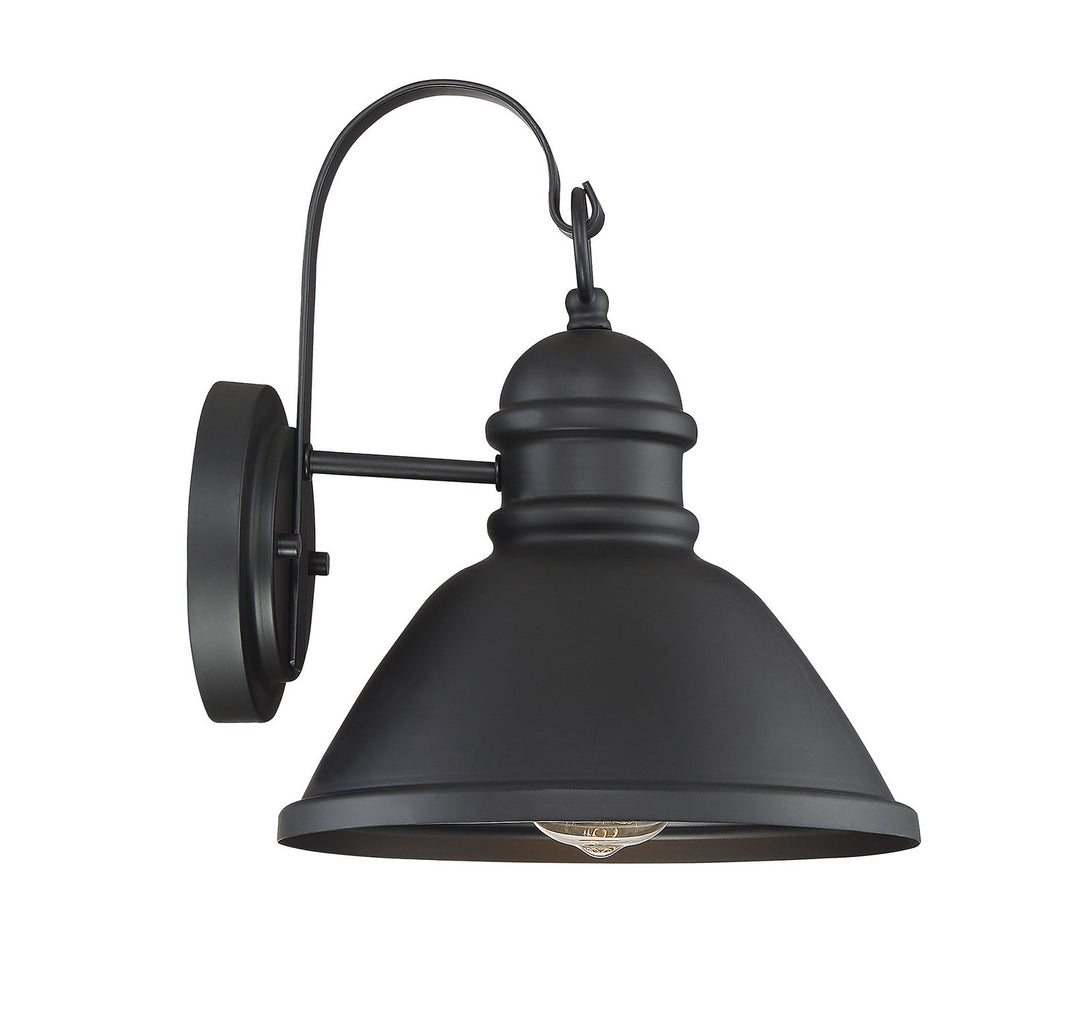Meridian Lighting M50016BK Moutd One Light Outdoor Wall Sconce Outdoor Black
