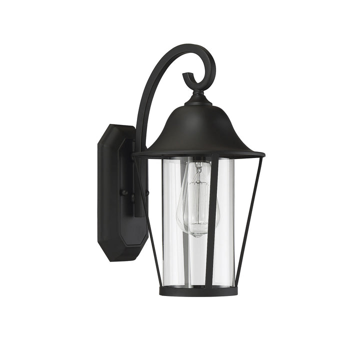 Meridian Lighting M50023BK Moutd One Light Outdoor Wall Sconce Outdoor Black