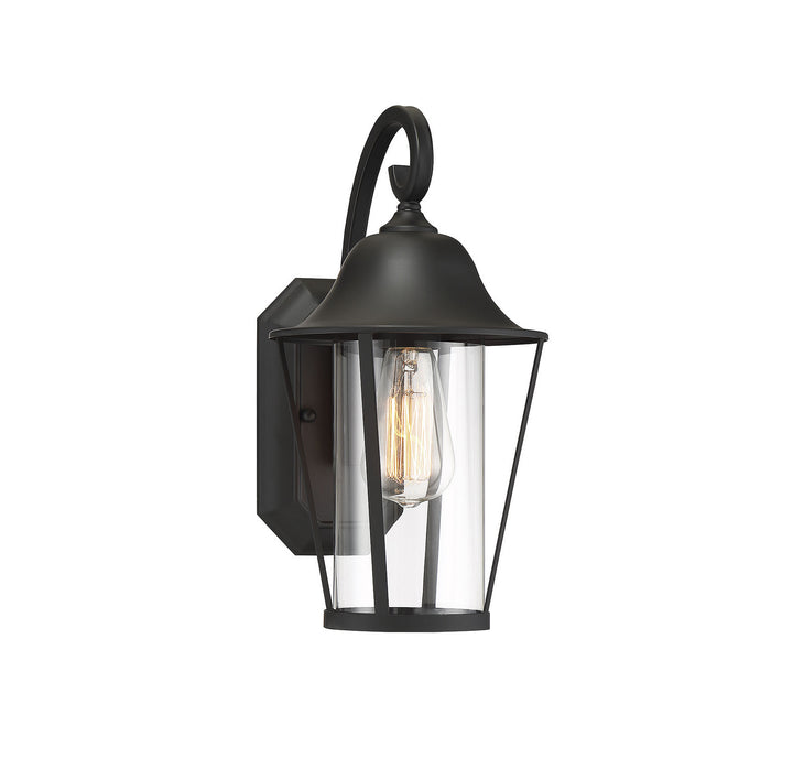 Meridian Lighting M50023BK Moutd One Light Outdoor Wall Sconce Outdoor Black