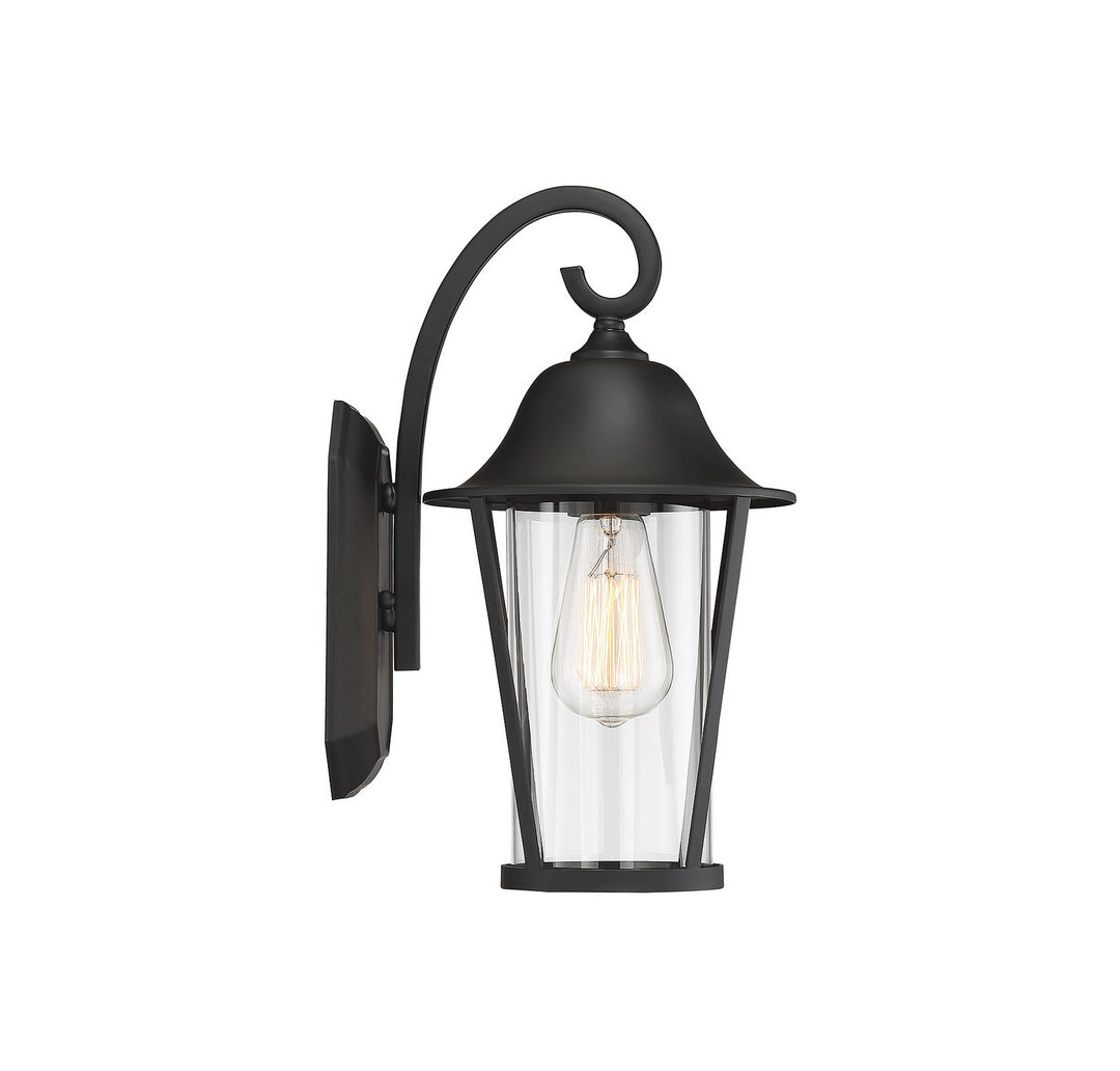 Meridian Lighting M50023BK Moutd One Light Outdoor Wall Sconce Outdoor Black